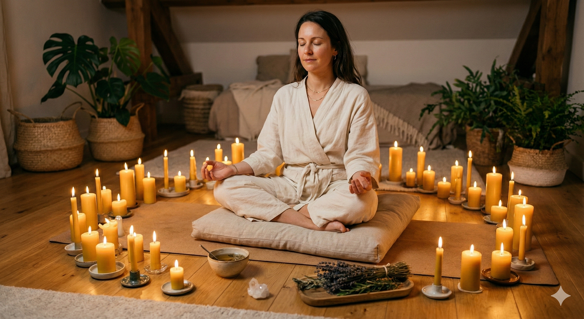 Rituel bien-être : comment utiliser les bougies au miel pour créer une séance de méditation apaisante
