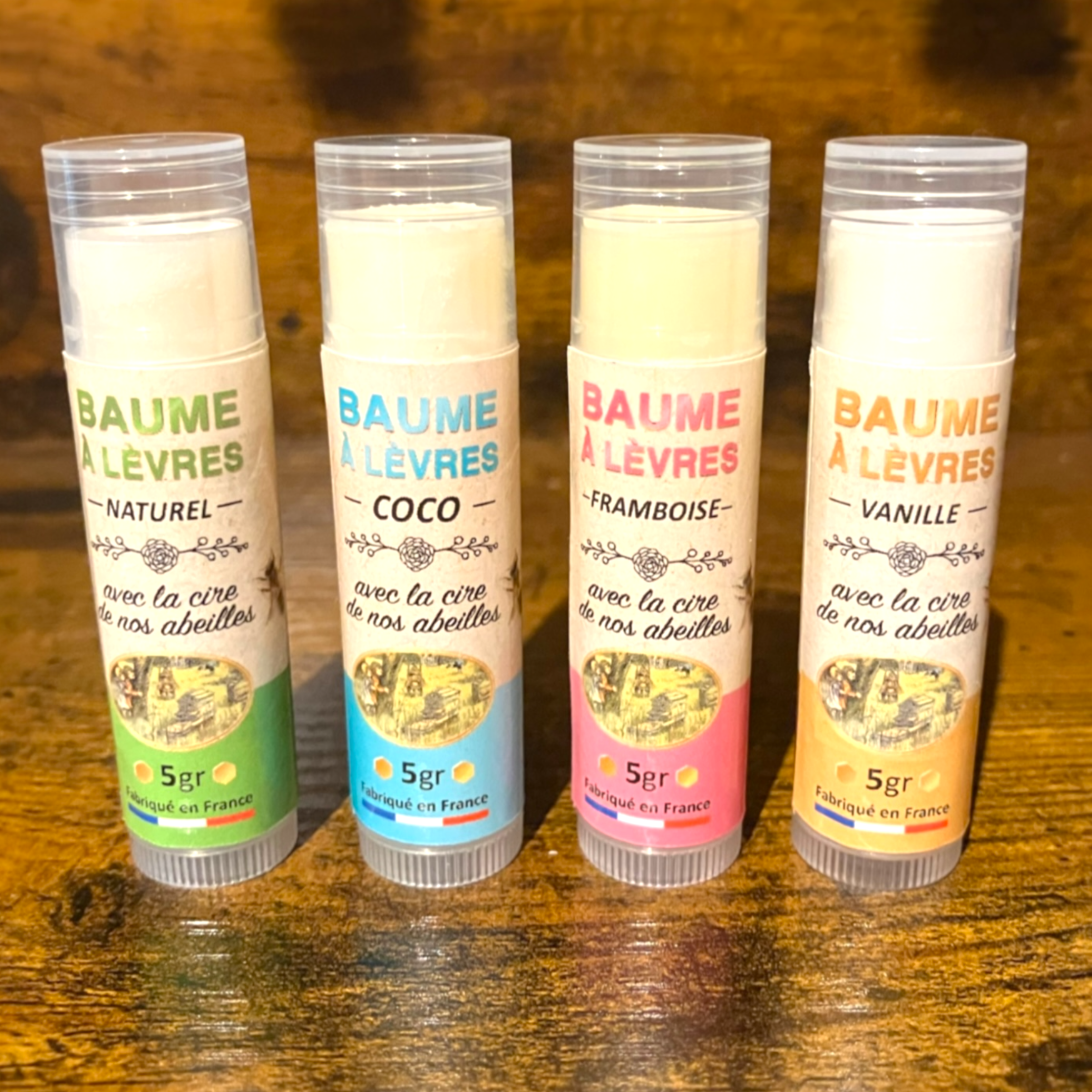 Baumes à Lèvres – Avec la cire de nos Abeilles