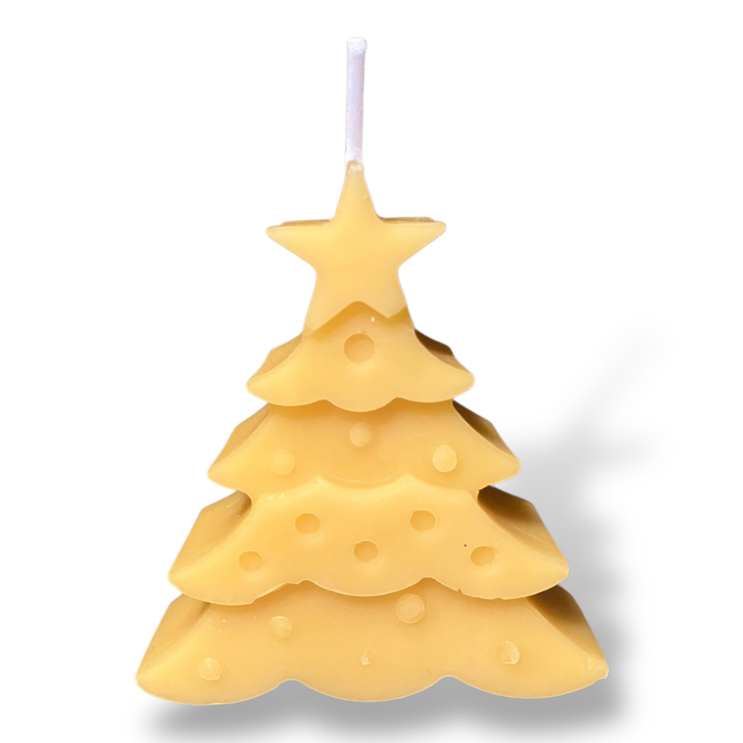 Bougie cire d'abeille Sapin Lumineux