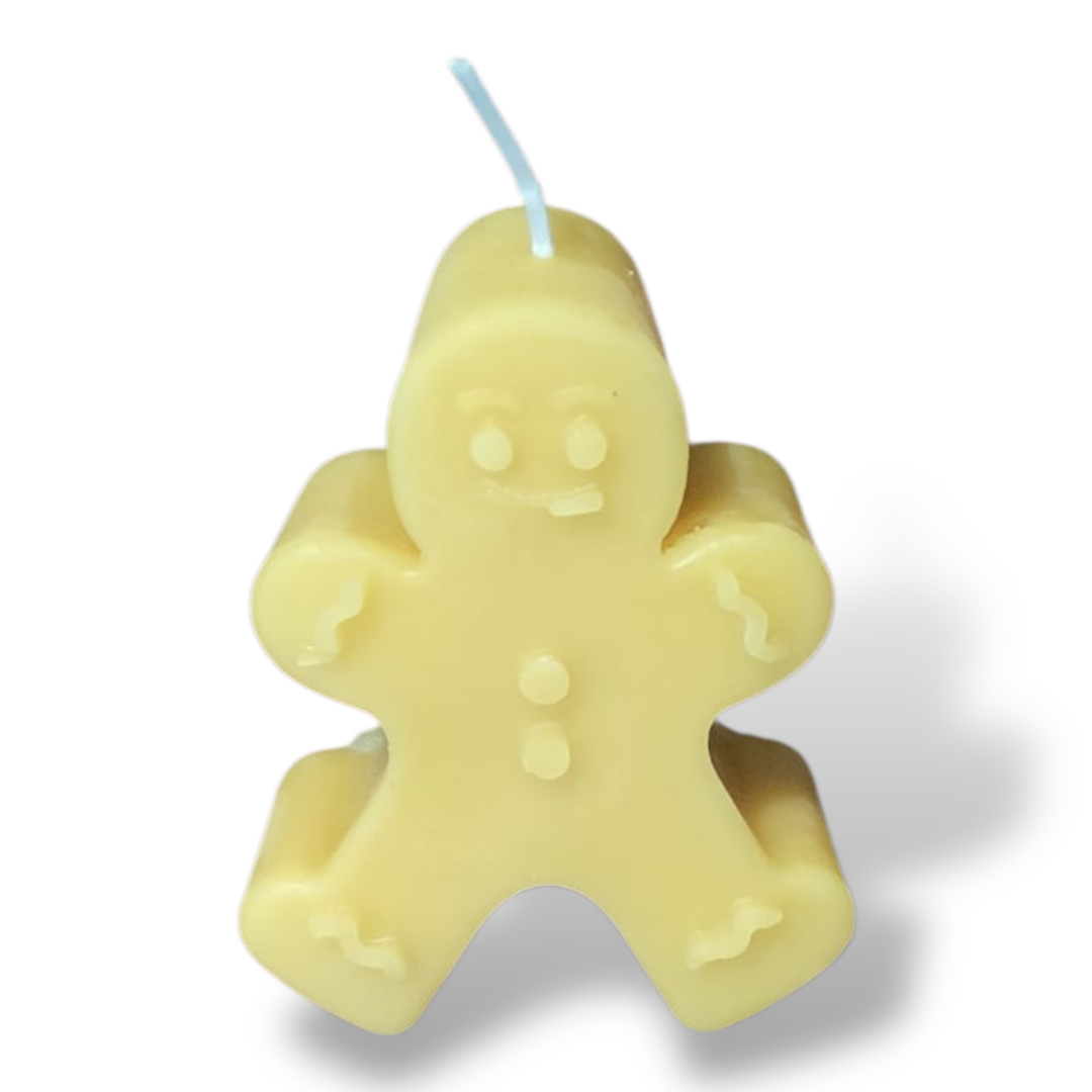 Bougie cire d'abeille pain d'épice