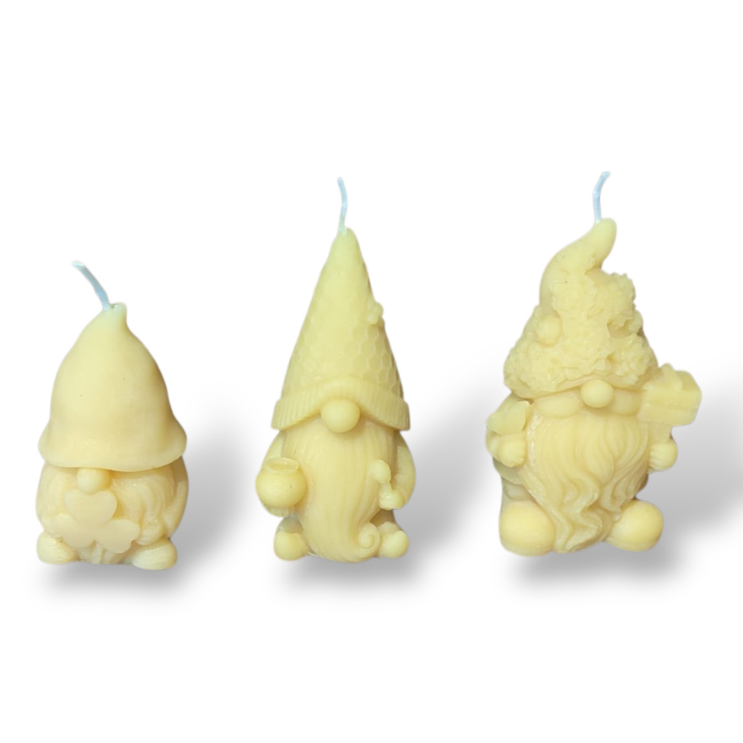 Bougie cire d'abeille Lutins