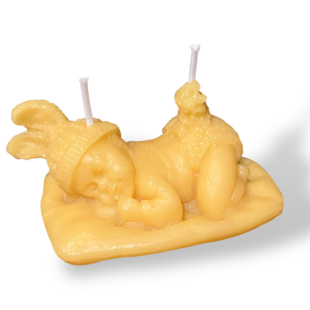 Bougie cire d'abeille rêve de bébé
