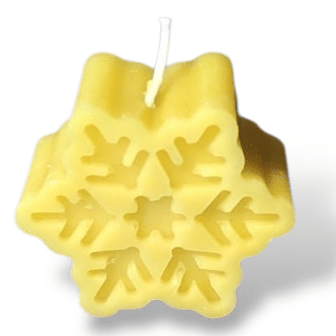 Bougie cire d'abeille Flocons 1 - 4 - schoenig apiculture