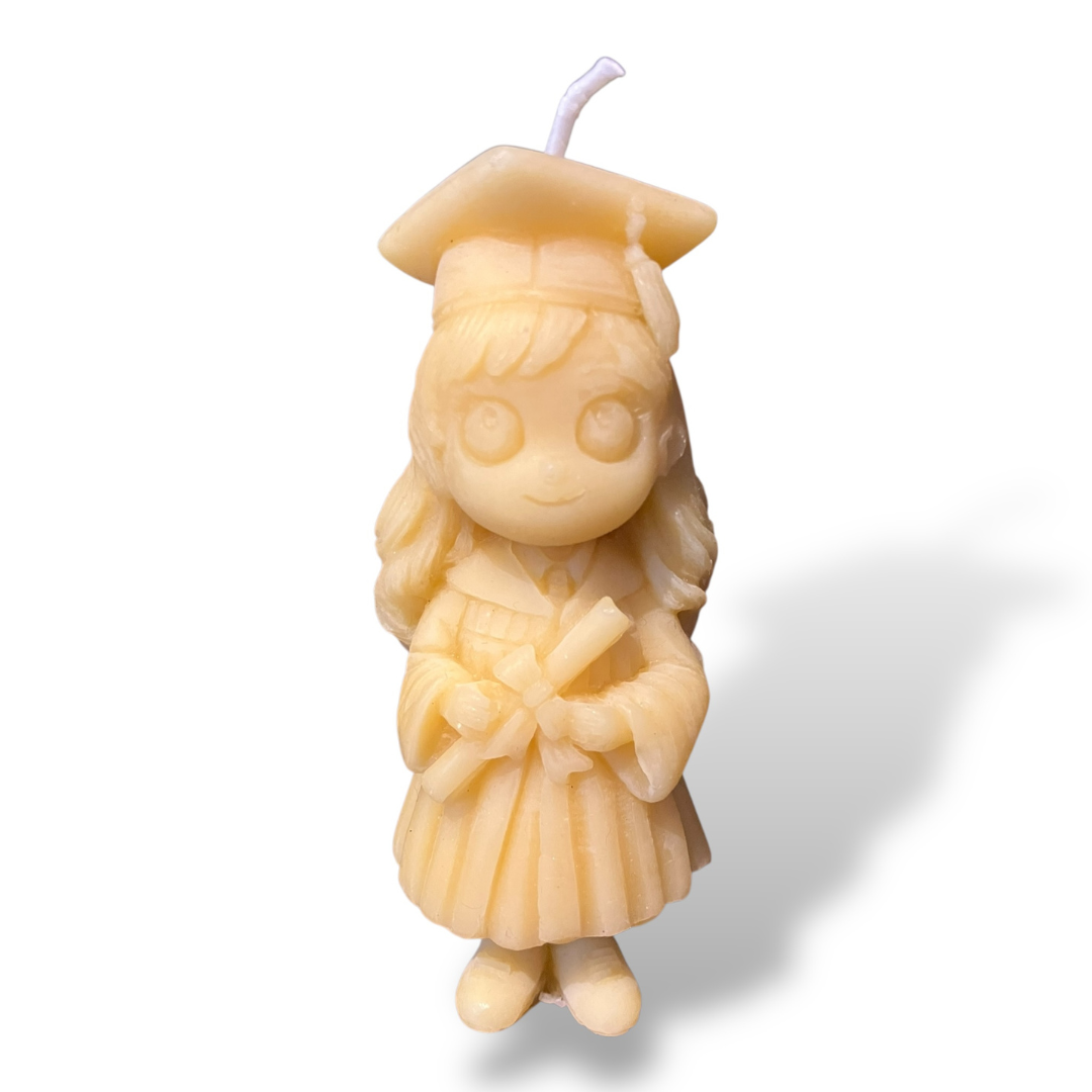 Bougie cire d'abeilles Etudiant diplomé