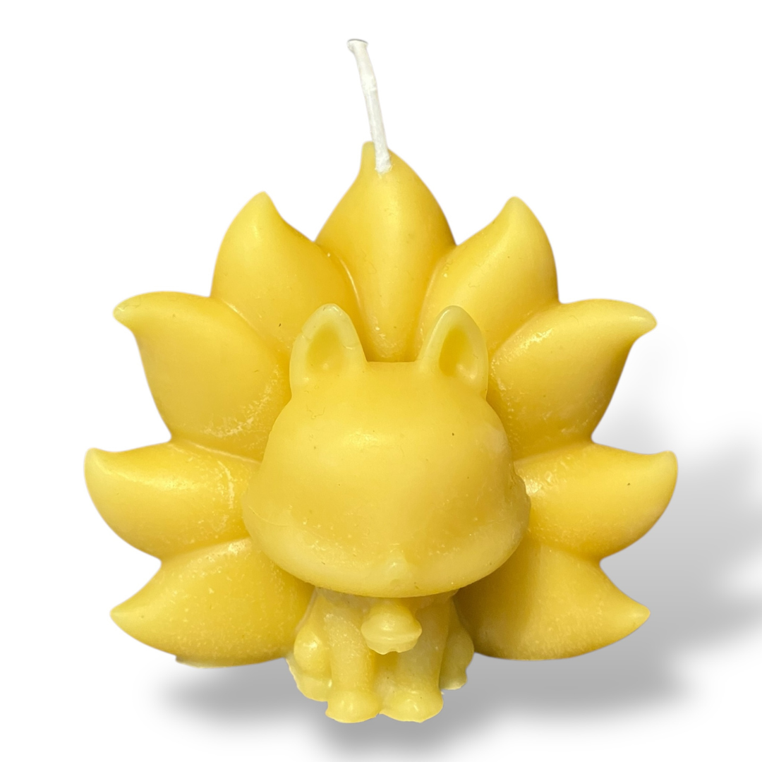 Bougie cire d'abeille renard des bois