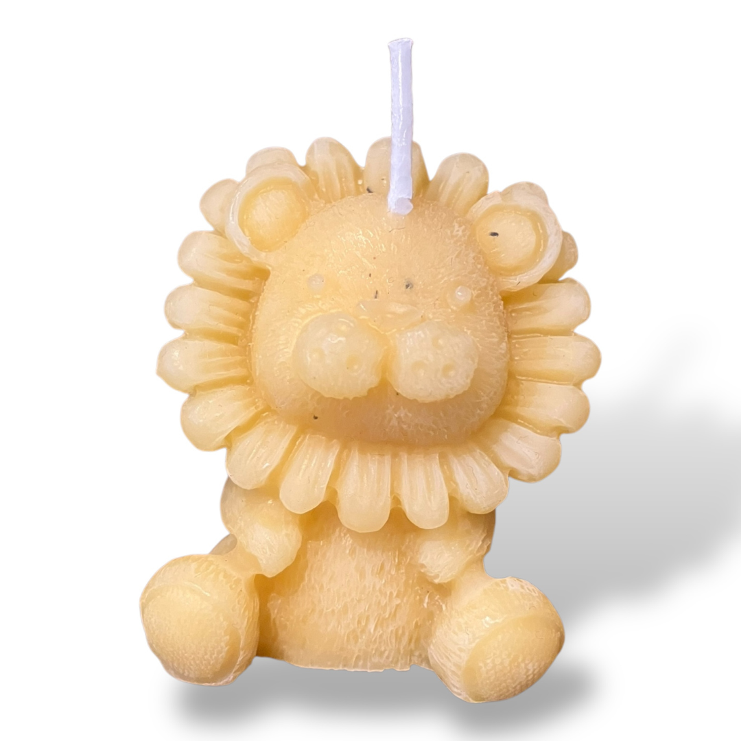 Bougie cire d'abeille Lion - Schoenig apiculture