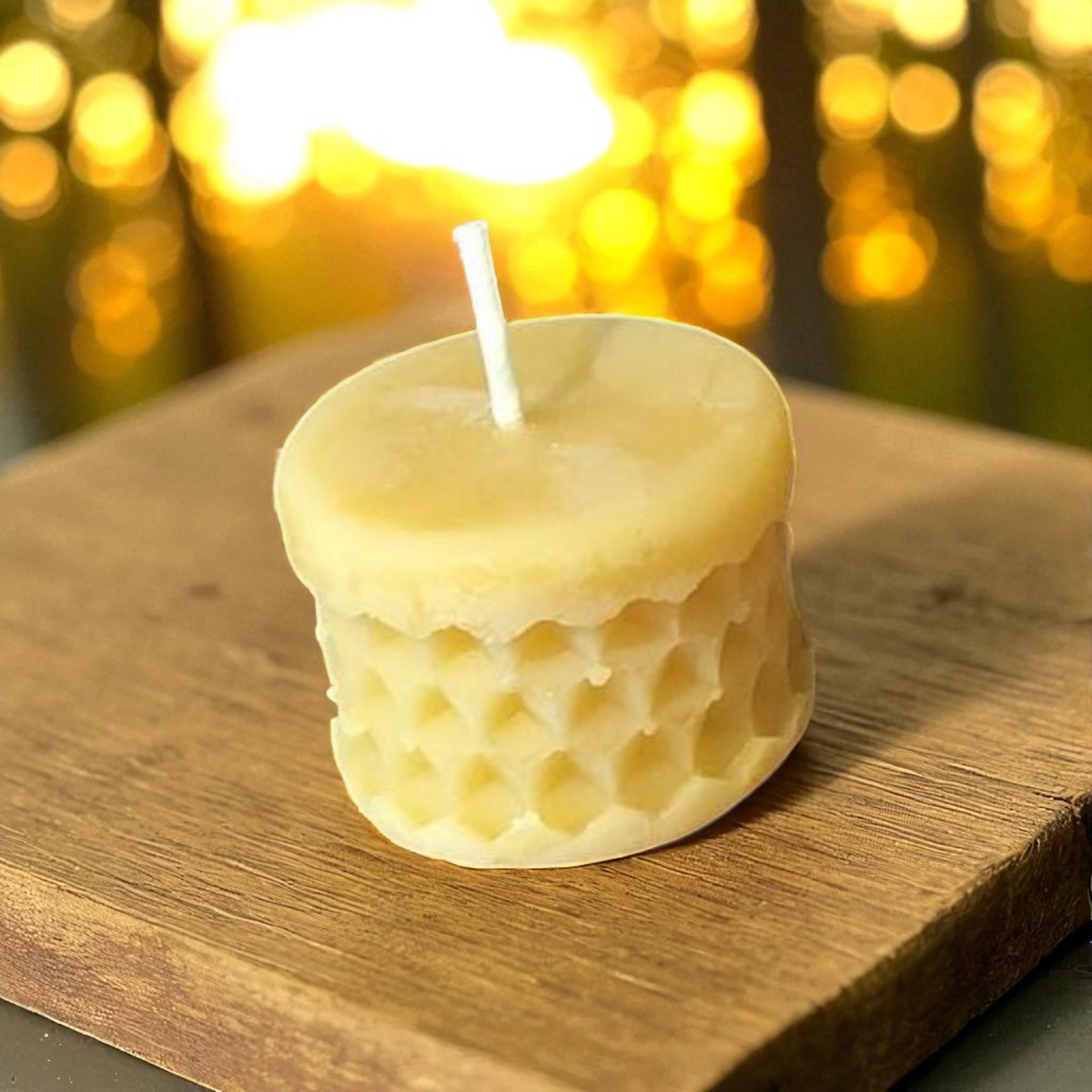 Bougie cire d'abeille Alvéole