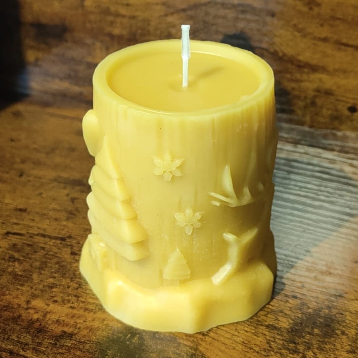 Bougie cire d'abeille Forêt Enchantée