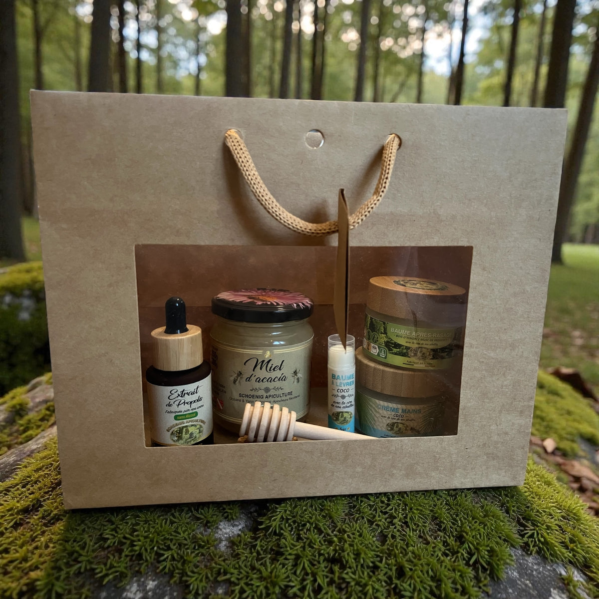 coffret cadeau artisanal de la ruche - Douceur & Vitalité - schoenig apiculture