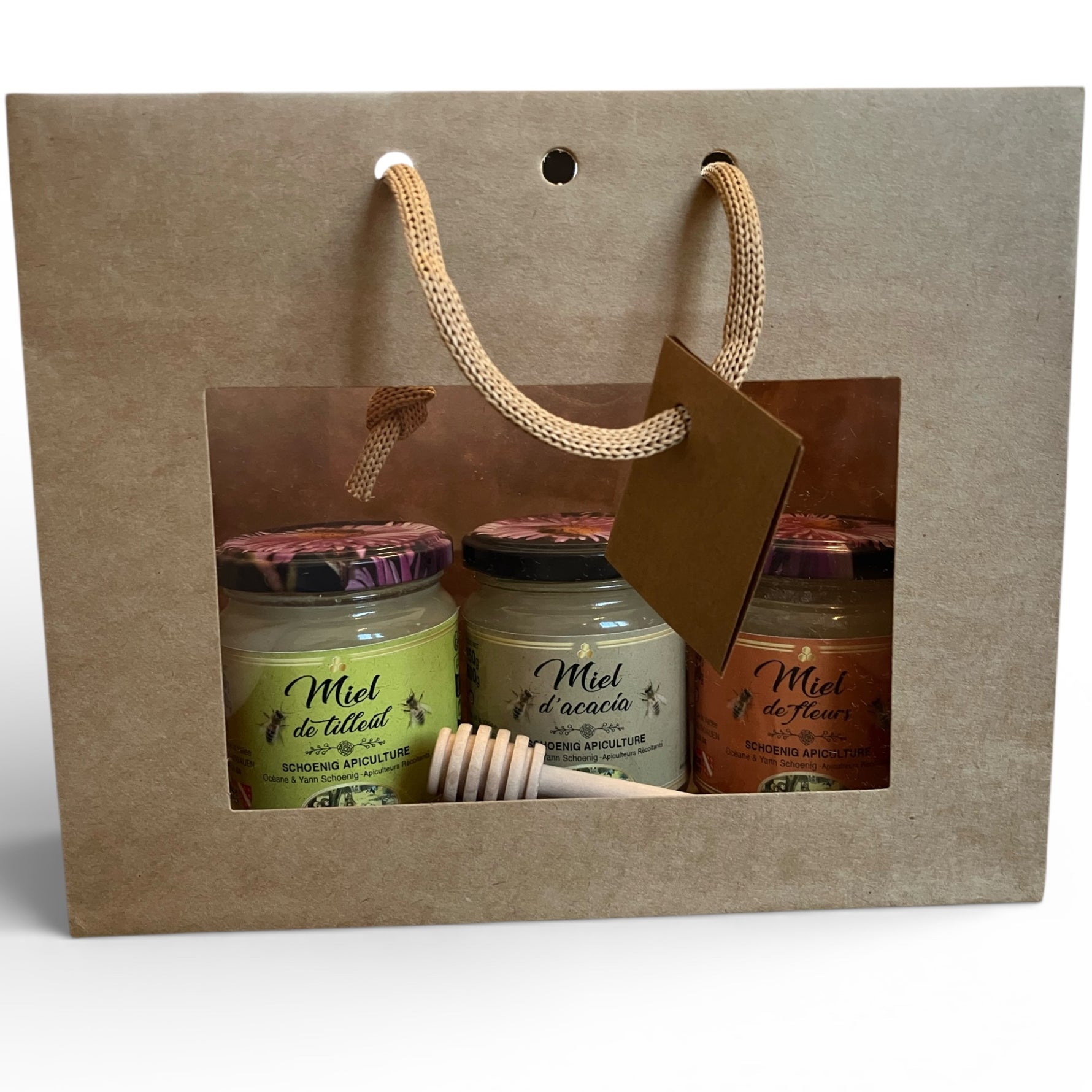 Coffret miels artisanaux d’Alsace - Trilogie Gourmande - schoenig apiculture