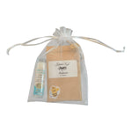 Cadeau personnalisé fin d'année maîtresse avec sachet de graines et baume à lèvres artisanal modèle Noël Élégant