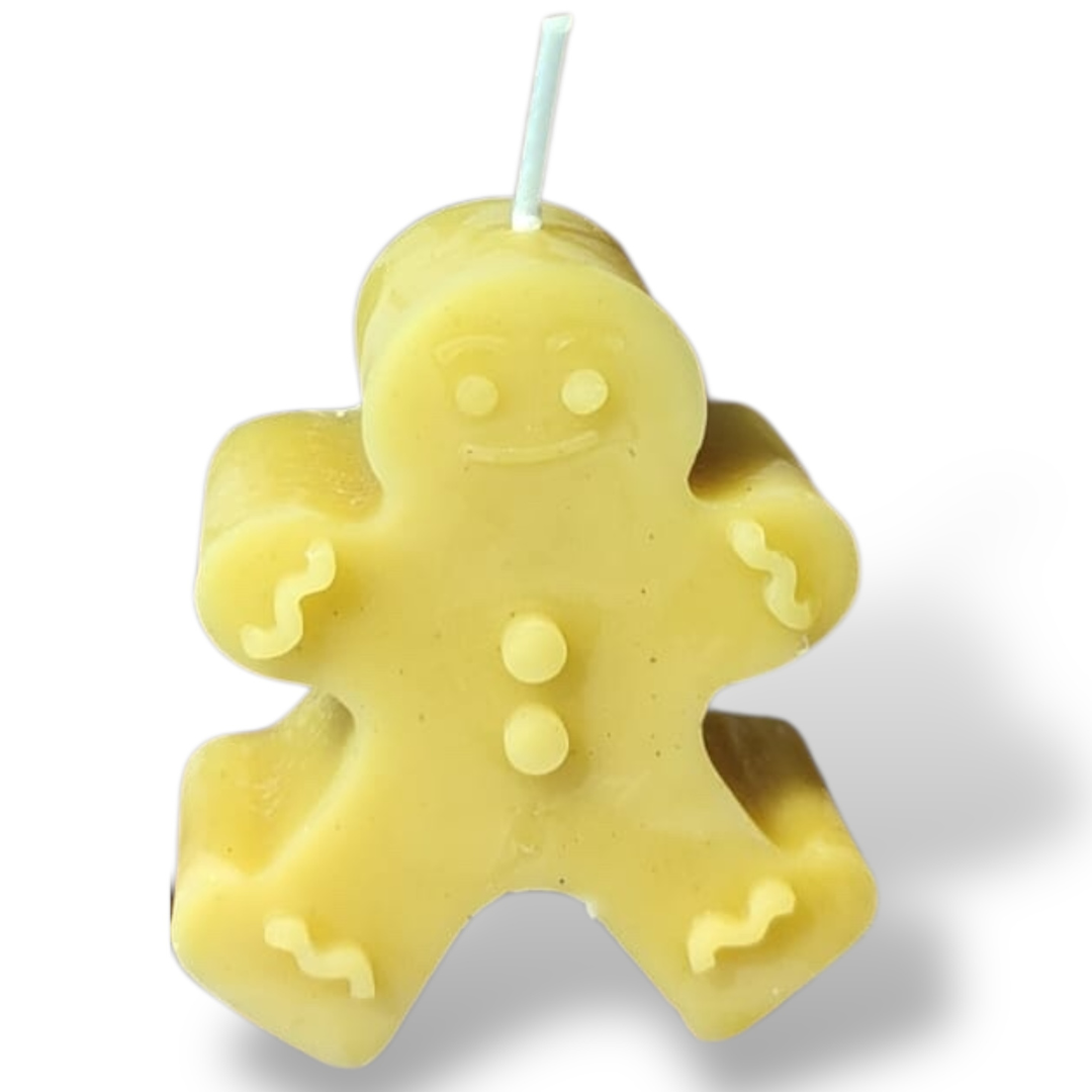 Bougie cire d'abeille pain d'épice