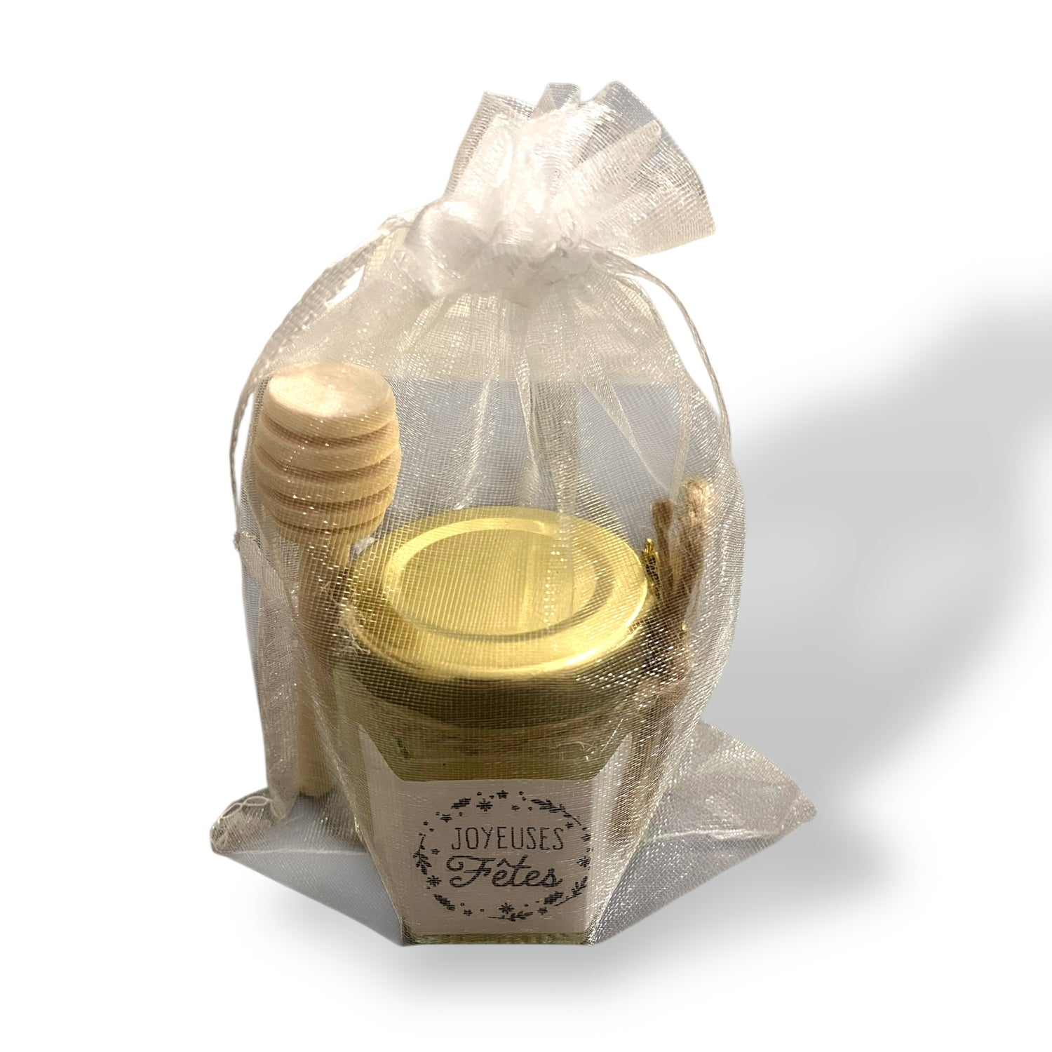 Petit pot de miel personnalisé: Edition Noël