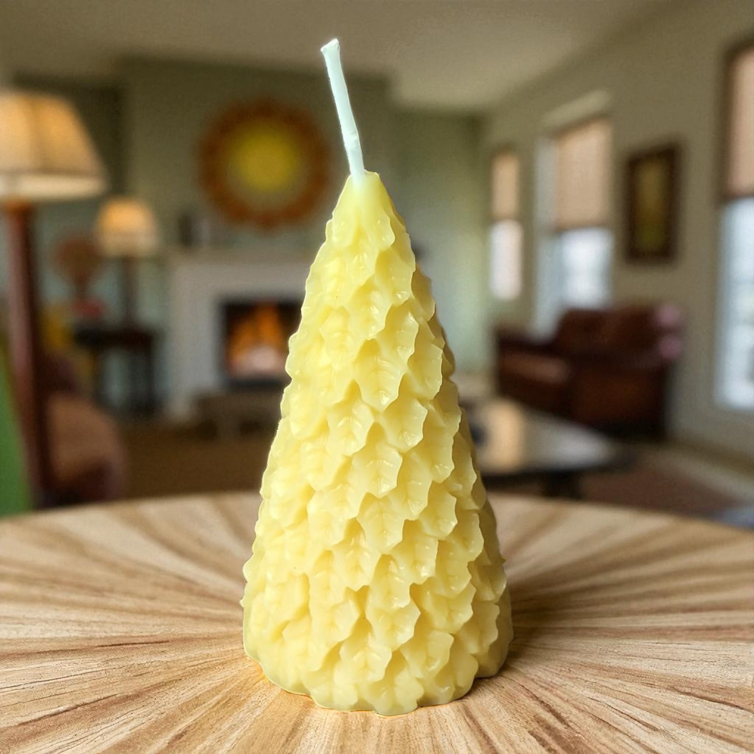 Bougie cire d'abeille Sapin épicéa