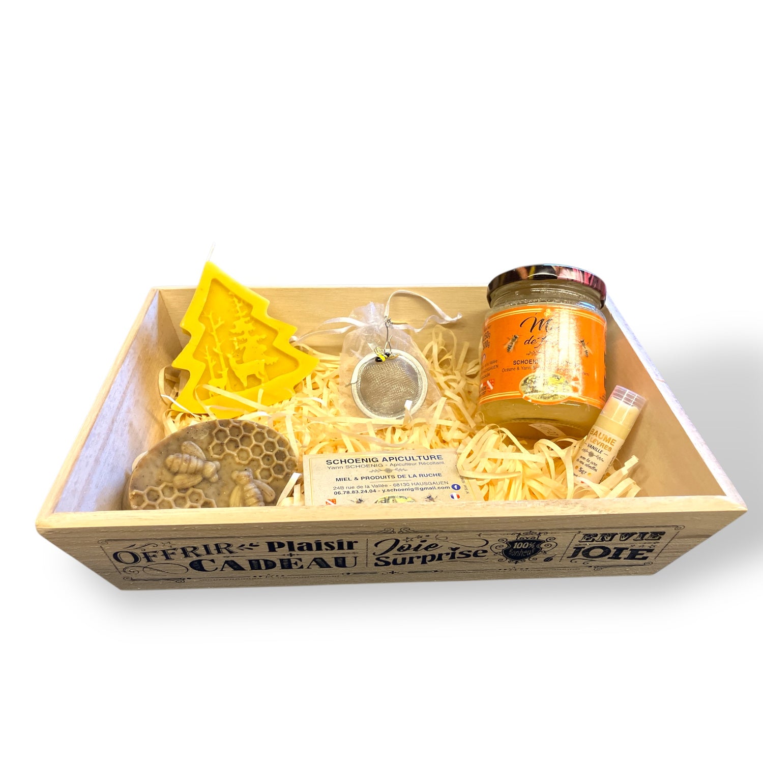 Coffret Bois de Noël – Miel & Bienfaits du Rucher