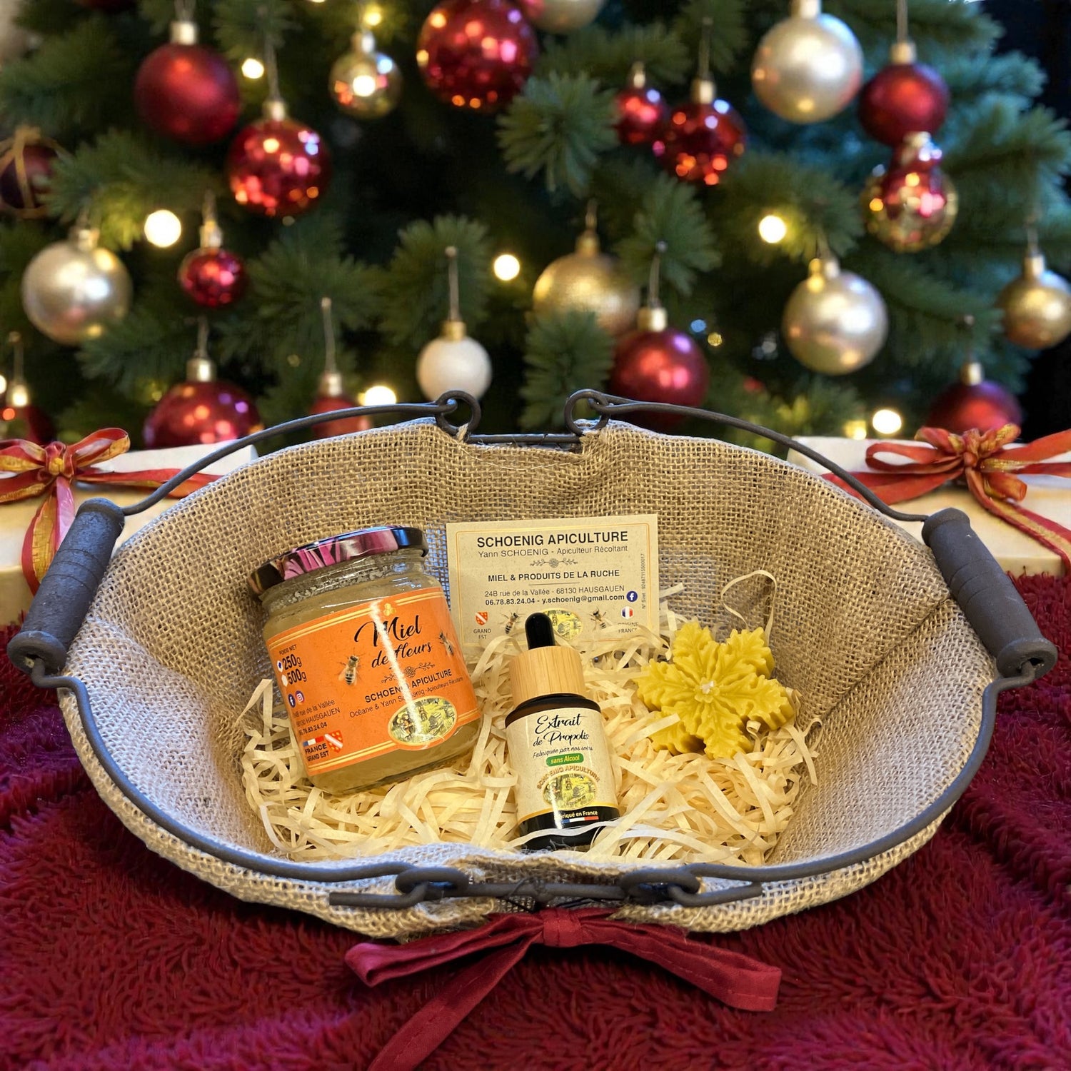 Panier Douceurs de Noël – Miel & Propolis