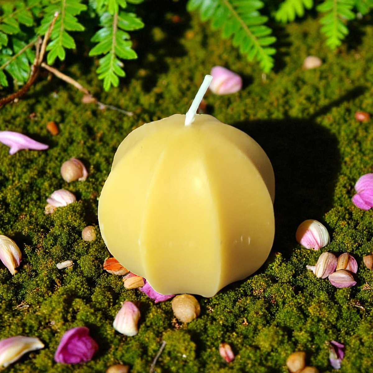 Bougie cire d'abeille Sphère