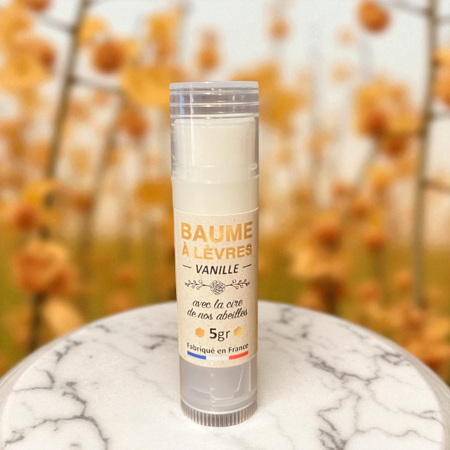 Baume à lèvres artisanal - cire d'abeilles