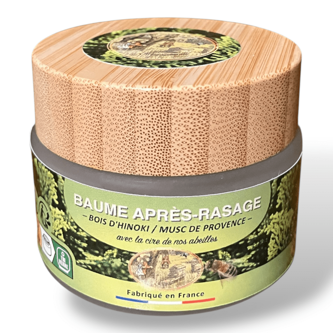 baume après - rasage naturel – Bois d’Hinoki & Musc de Provence - schoenig apiculture