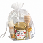 Cadeau Maîtresse de fin d’année avec miel artisanal, baume à lèvres vanille et cuillère à miel
