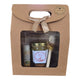Coffret cadeau invité baptême personnalisé avec mini pot de miel, baume à lèvres artisanal et cuillère en bois par Schoenig Apiculture