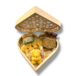 Coffret cœur artisanal de la ruche – Miel et douceurs apicoles - schoenig apiculture