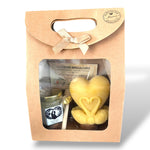 coffret mariage personnalisé miel artisanal et bougie cœur en cire d’abeille
