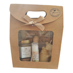 Coffret cadeau Noël maîtresse avec miel, baume vanille, bougie ourson ruche et étiquette Joyeux Noël Maîtresse.
