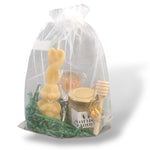 Coffret Pâques avec pot de miel personnalisé bougie et sucette cadeau gourmand