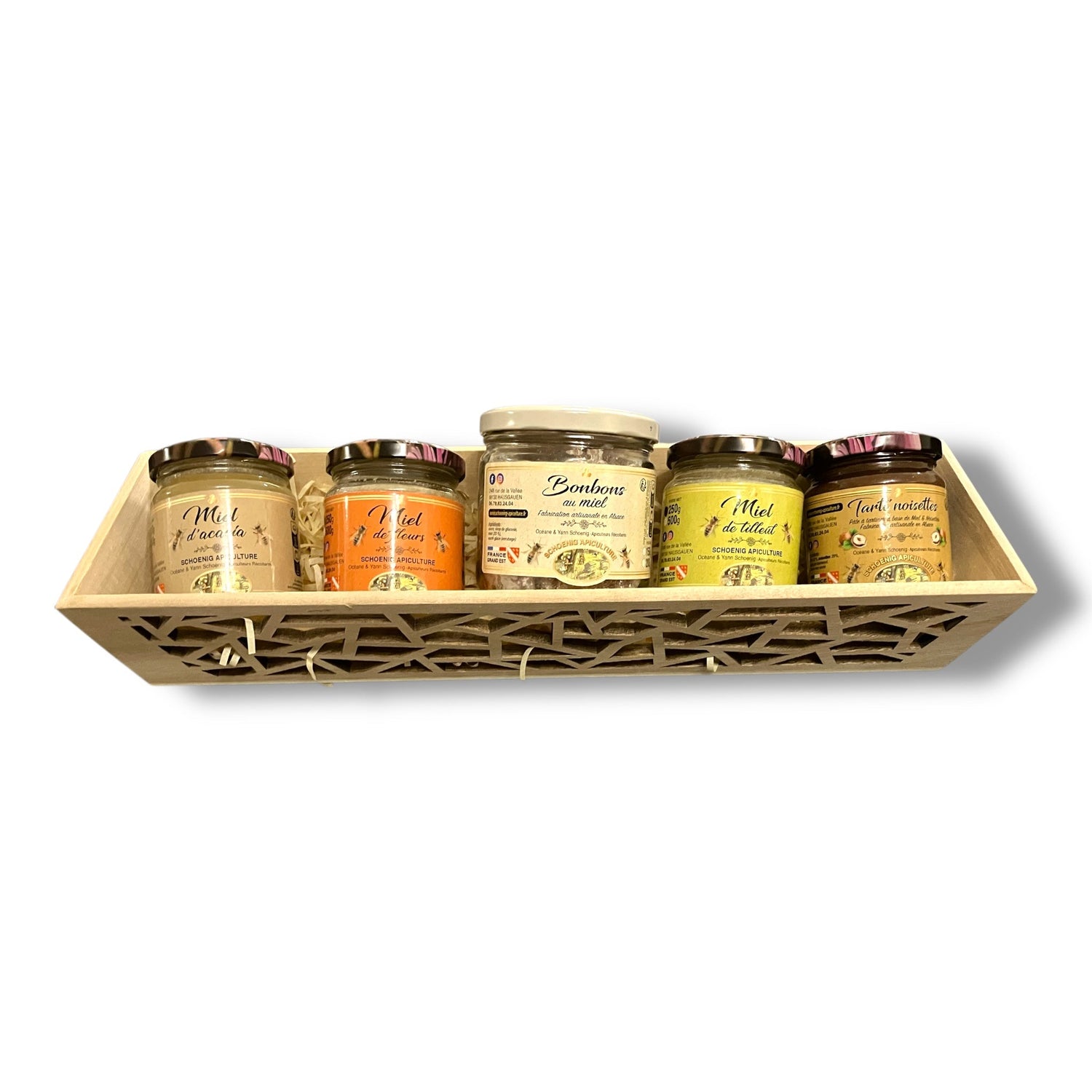 Coffret produits de la ruche artisanal - Trésors du rucher - schoenig apiculture