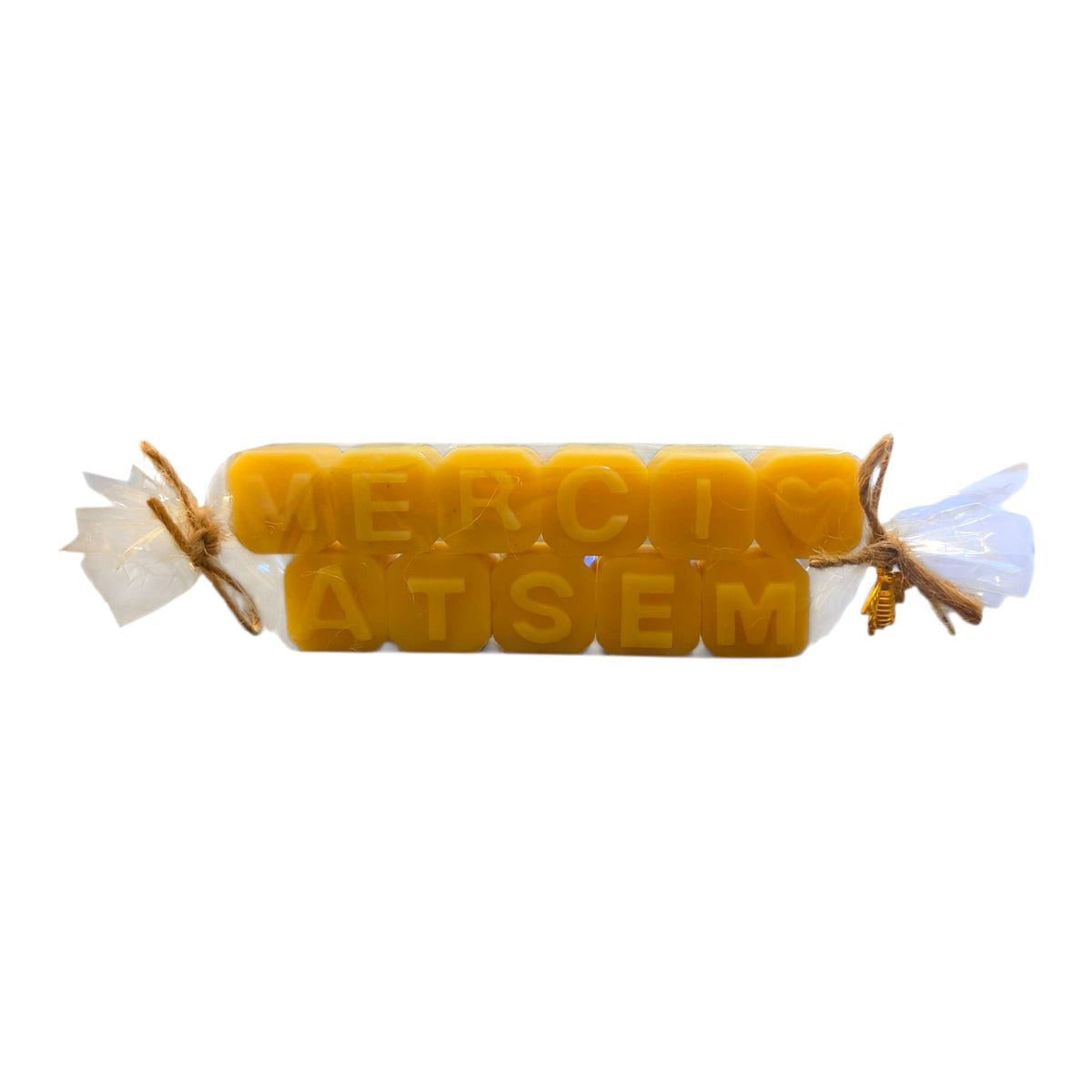 Fondant bougie parfumé Merci ATSEM, idée cadeau de fin d’année pour ATSEM