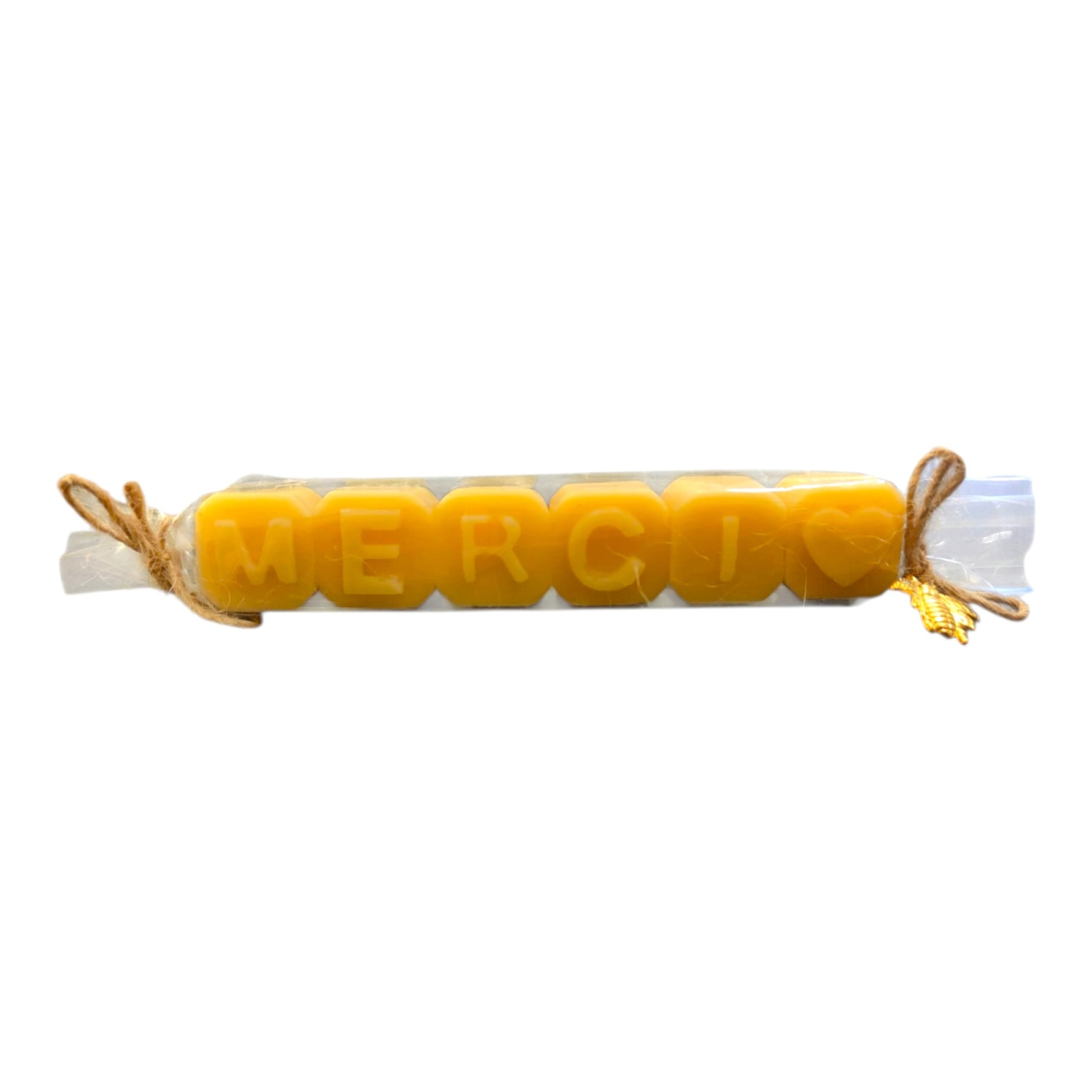 Fondant bougie parfumé Merci avec cœur, cadeau de fin d’année maître ou maîtresse