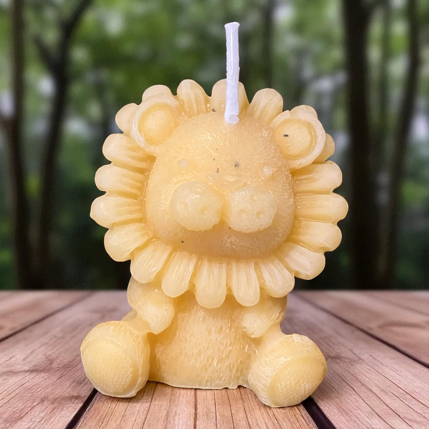 Bougie cire d'abeille Lion