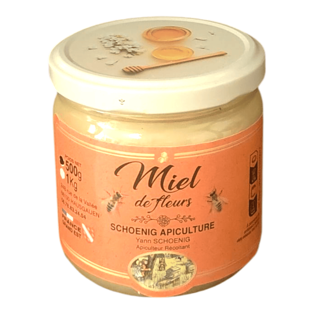 Miel de fleurs crémeux d’Alsace – Apiculteur du Haut - Rhin - schoenig apiculture