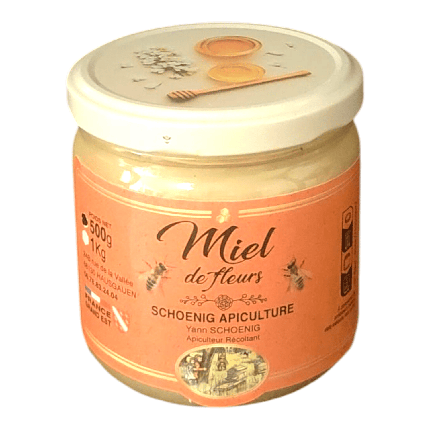 Miel de fleurs crémeux d’Alsace – Apiculteur du Haut - Rhin - schoenig apiculture