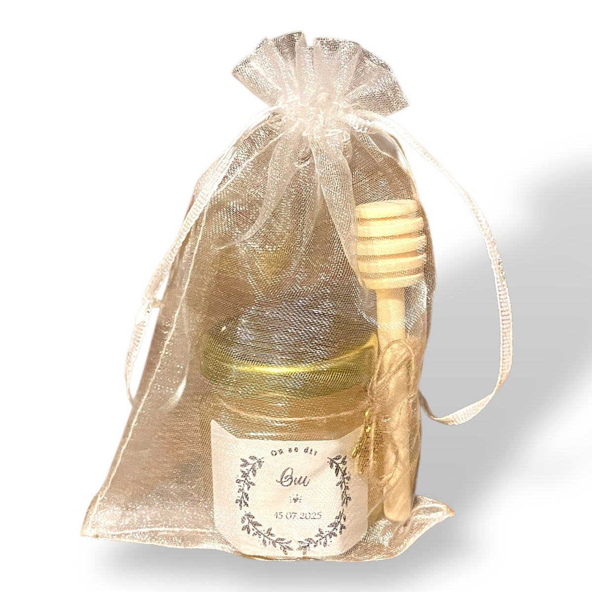 Petit pot de miel personnalisé – Cadeau invités mariage, baptême & communion - schoenig apiculture