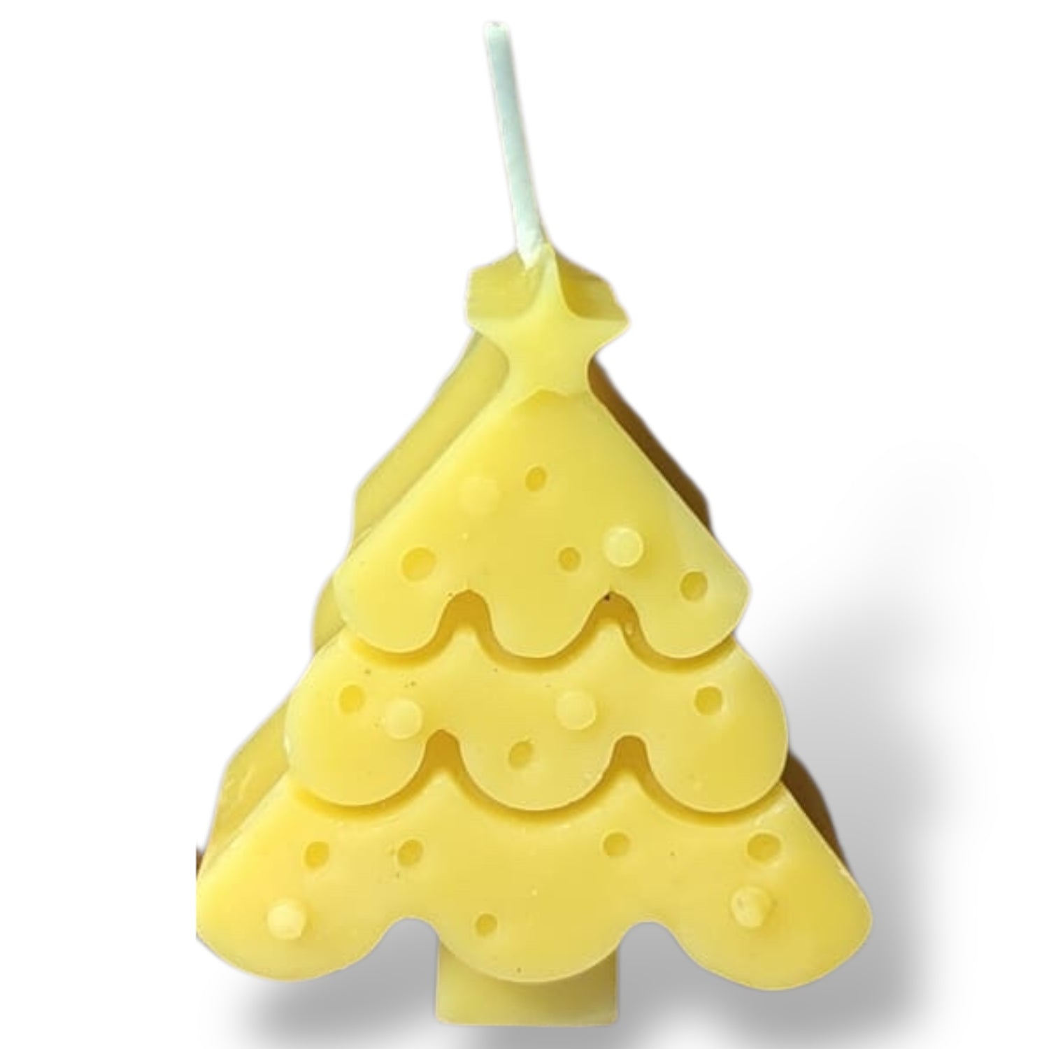 Bougie cire d'abeille sapin étoile