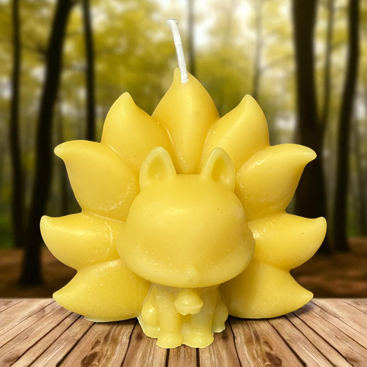 Bougie cire d'abeille renard des bois