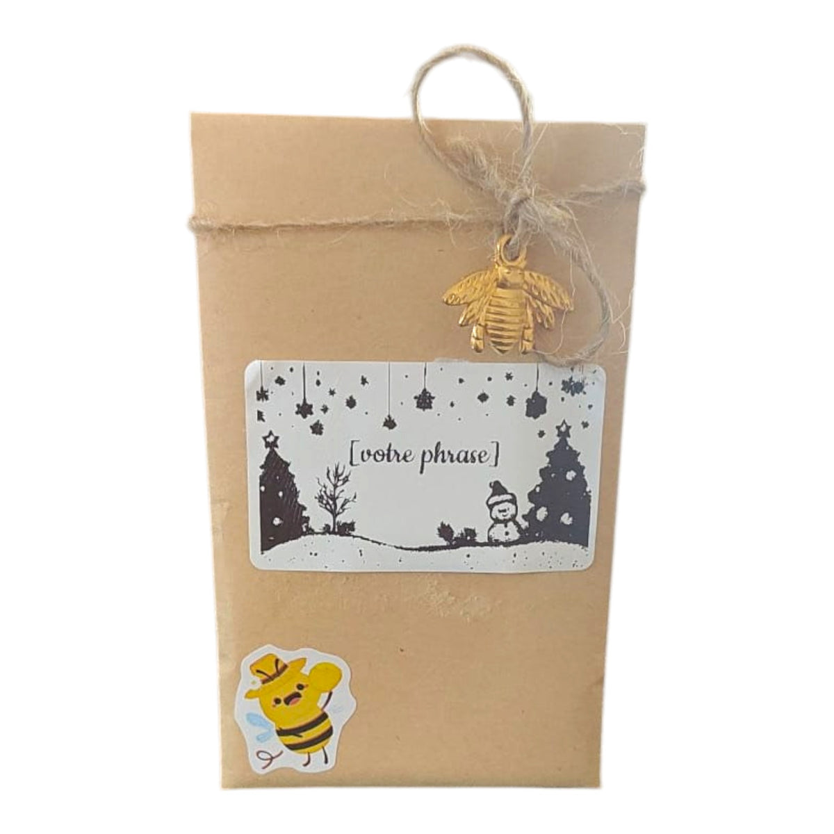 Sachet de graines personnalisé pour cadeau de Noël d’entreprise
