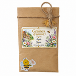 Sachet de graines personnalisé mariage Graines d’Amour, cadeau invité original avec étiquette personnalisée