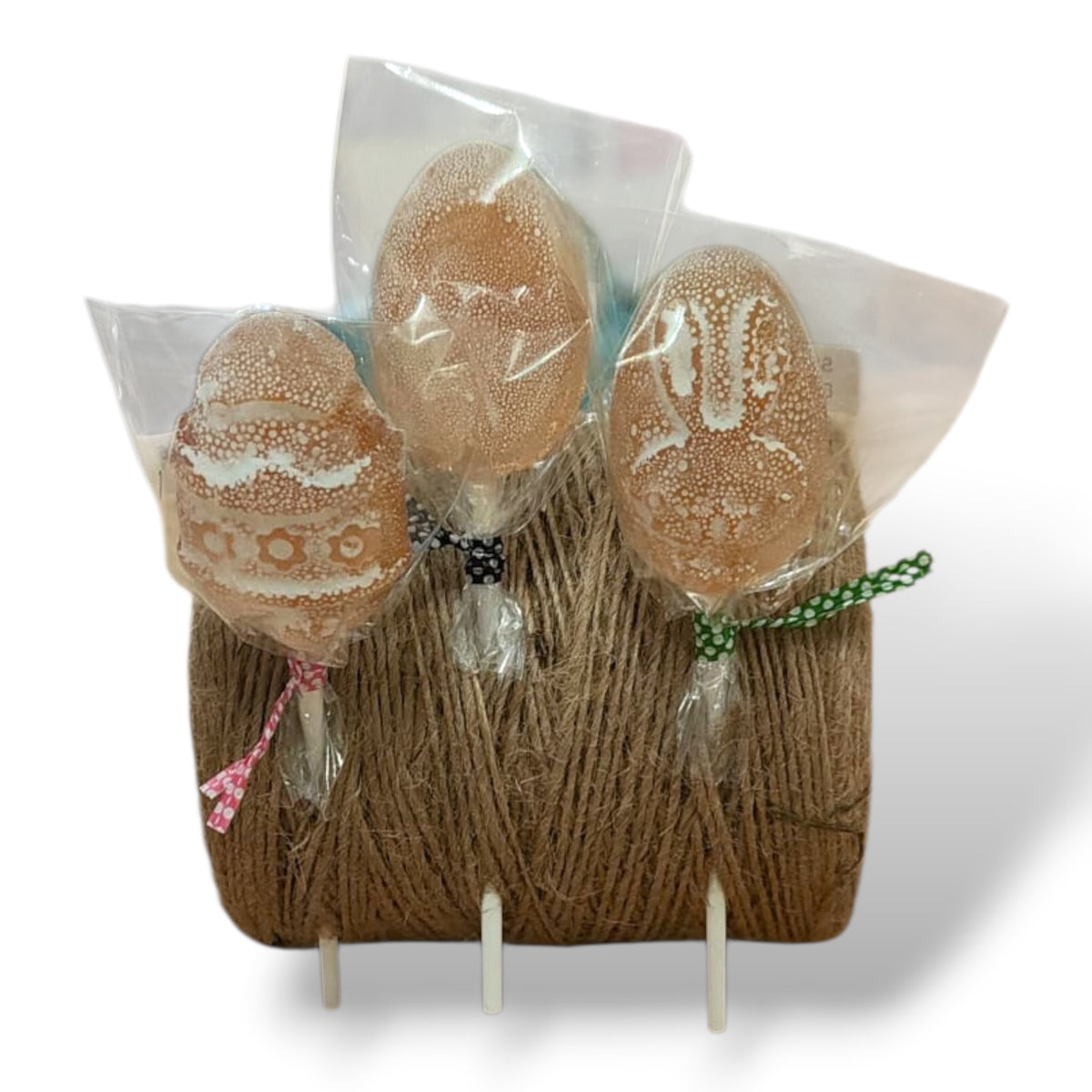 Lot de 3 sucettes artisanales fabrication maison, miel issues de nos ruches